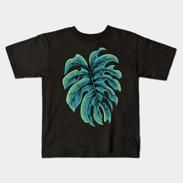 Monstera Kids T-Shirt by midthos